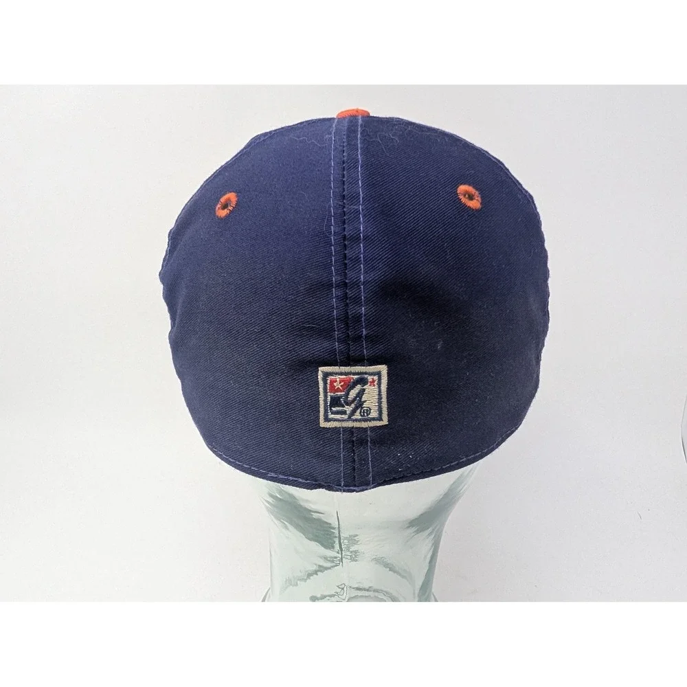 VINTAGE Clemson Tigers Hat Cap Fitted Mens 7 1/8 Blue NCAA Baseball The Game